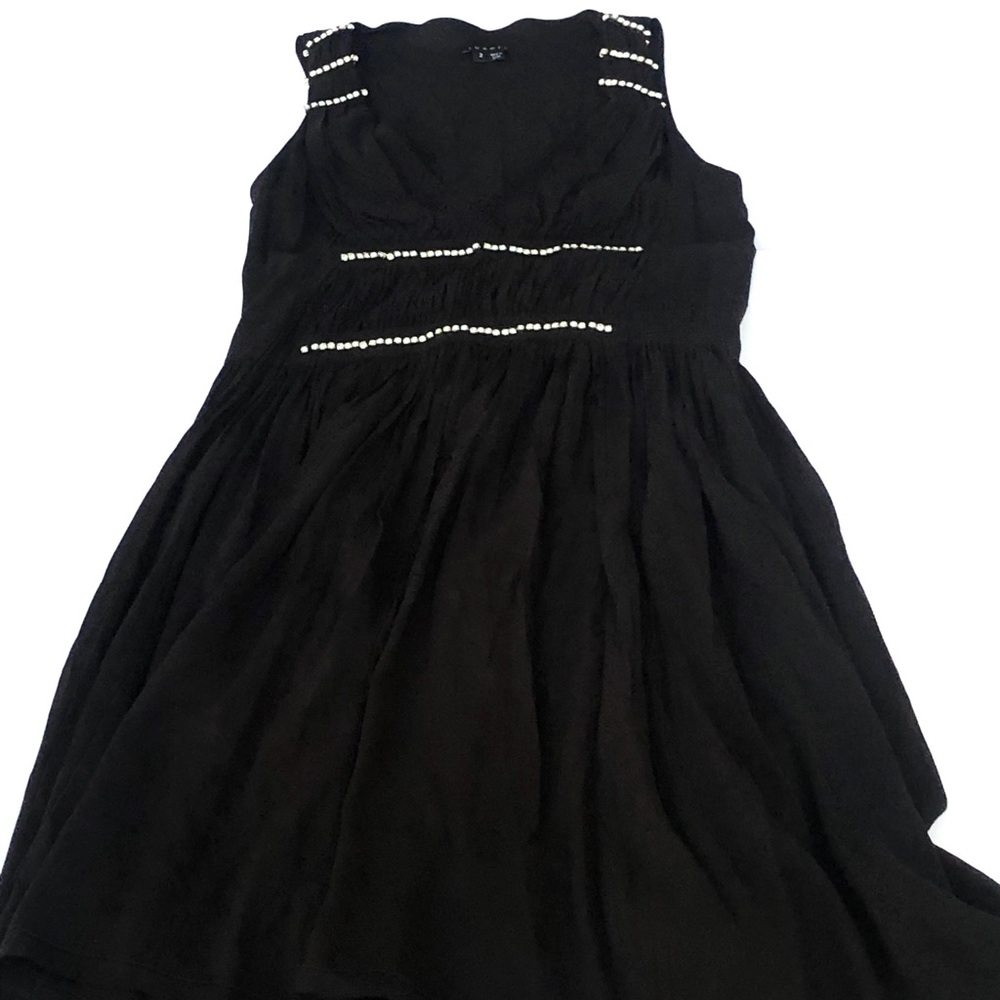 THEORY BLACK MIDI SLEEVELESS DRESS - Picture 5 of 12